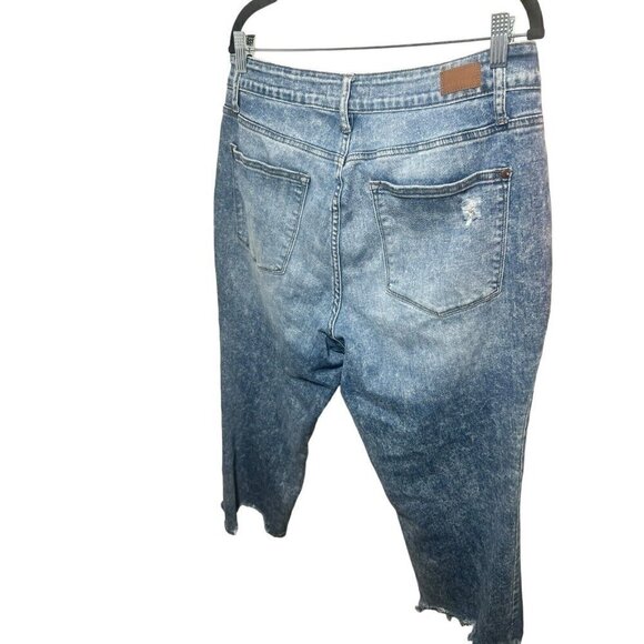 Judy Blue Cropped Bootcut Jeans 16w Style Jb88518 Distressed - Picture 4 of 10